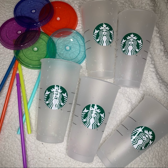 Starbucks Summer 2021 confetti Cold Cup Set